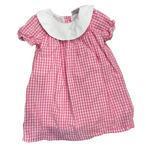 L.T.C. Pink Gingham Collared Dress